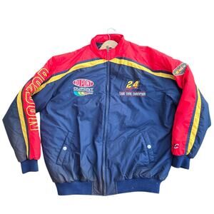Vintage NASCAR Jacket Mens XL Jeff Gordon 24 Chase Authentics Dupont. Read!